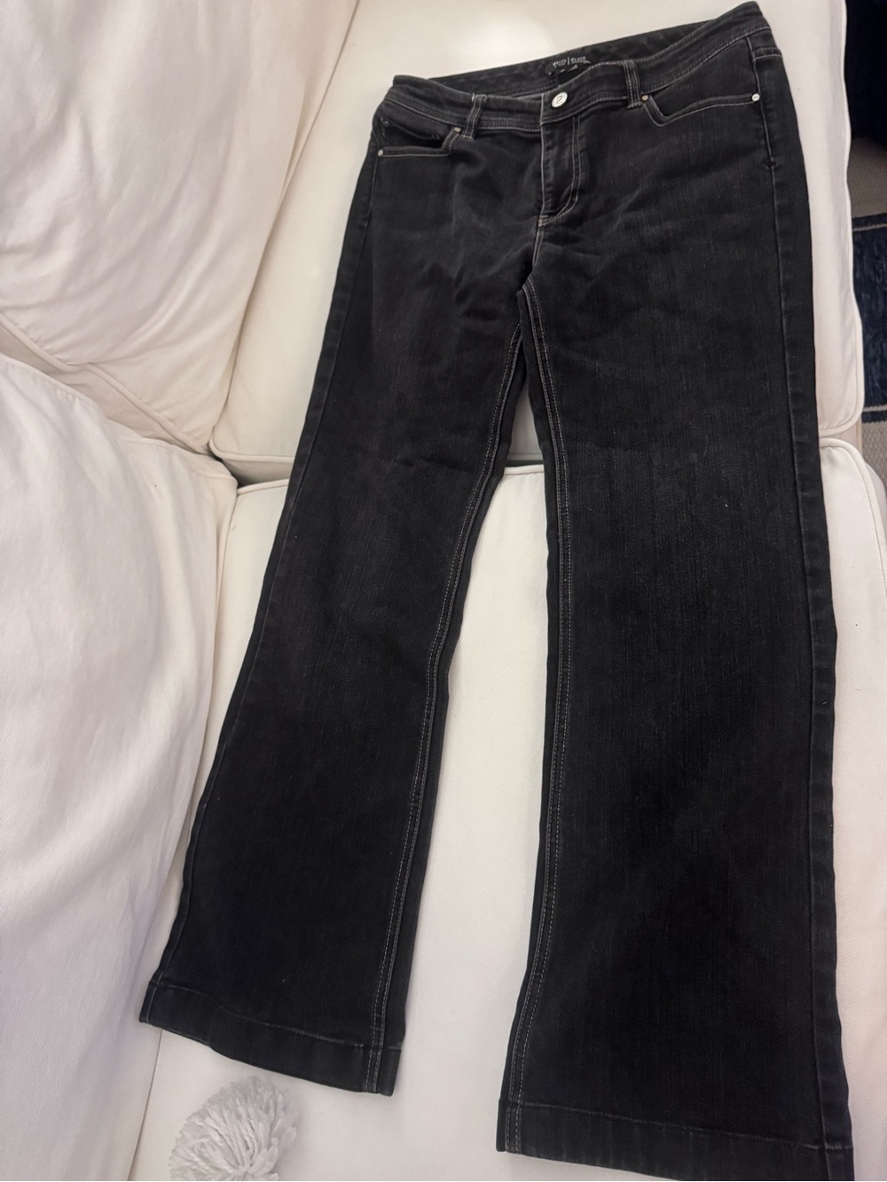 White House Black Market Black Boot-Cut Jeans